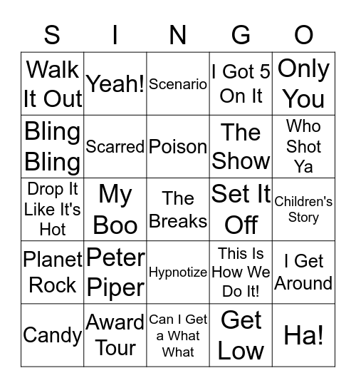 La Shawn & Ken's Wedding Fun 2018 Bingo Card