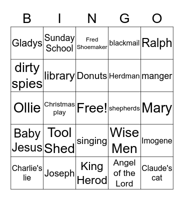 The Best Christmas Party Ever Bingo Card