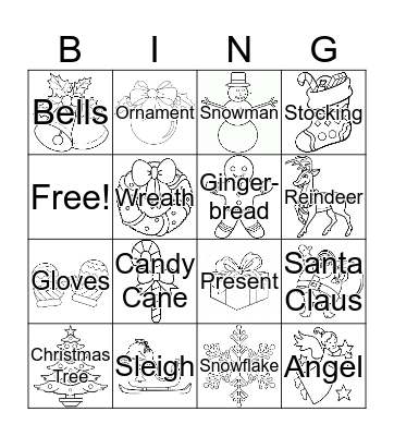CHRISTMAS Bingo Card