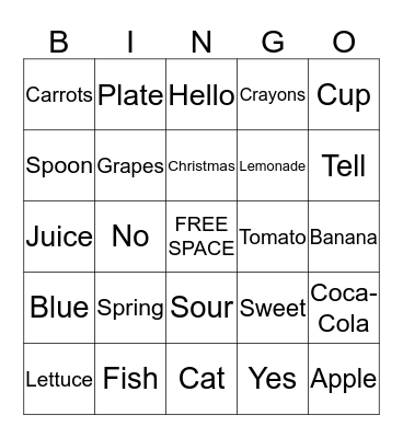 BINGO!!!! Bingo Card