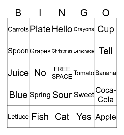 BINGO!!!! Bingo Card