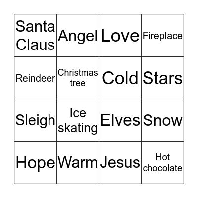 Christmas Bingo Card