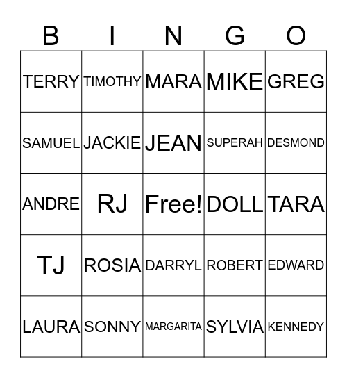 WILEY Bingo Card