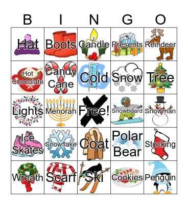 WINTER BINGO Card