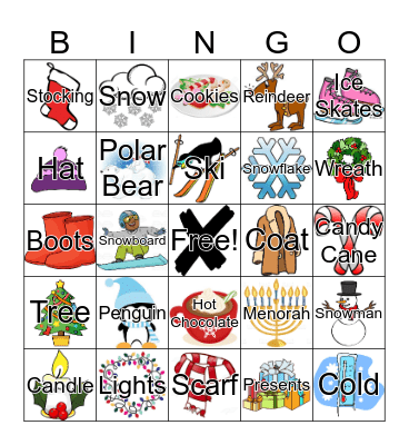 WINTER BINGO Card