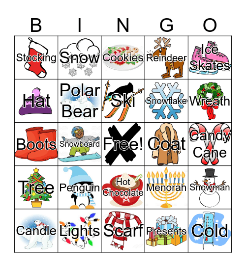 WINTER BINGO Card