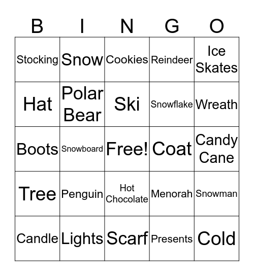 WINTER BINGO Card