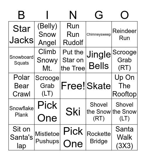 Christmas BINGO Card