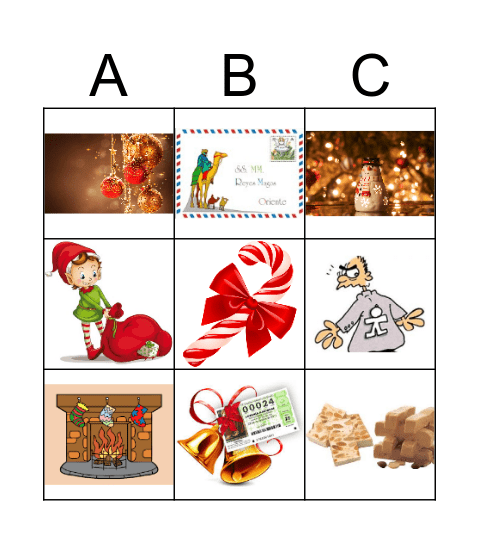 Christmas Navidad Bingo Card