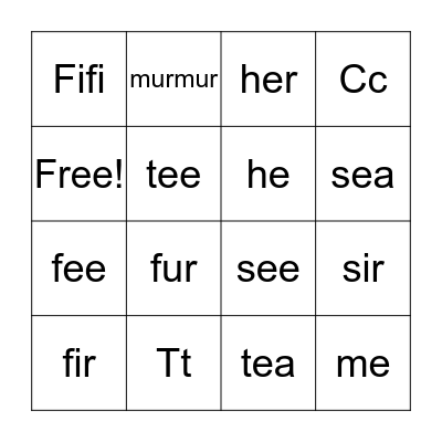 Cue Bingo Card Bingo Card