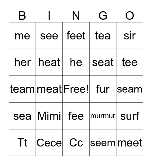 Cue Bingo Card Bingo Card