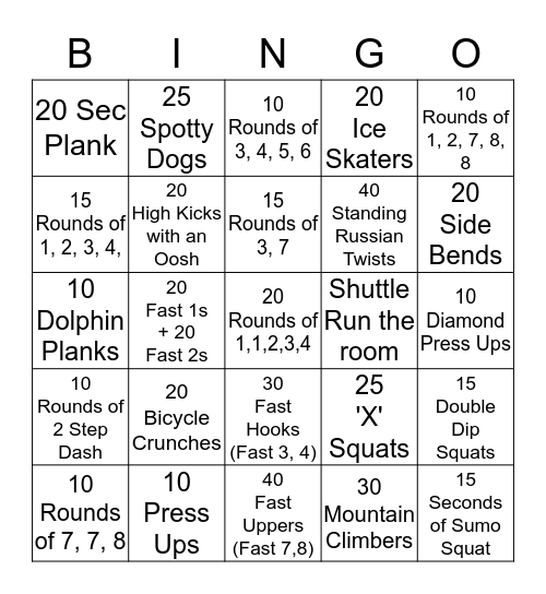 Christmas BoxFit Bingo Card