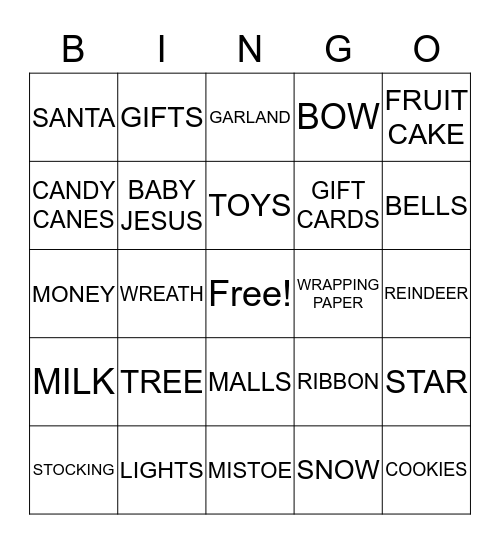FEDEX CHRISTMAS LUNCH Bingo Card