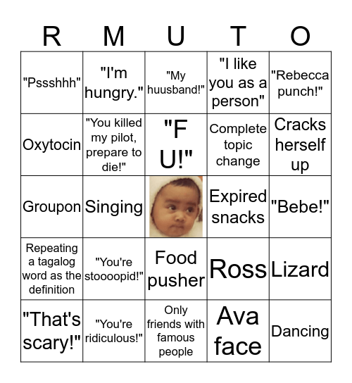 Becca Bingo Card