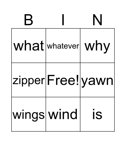 December week 3 Bingo Card