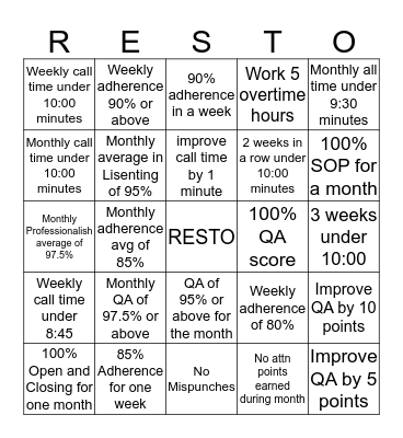 Bingo Card