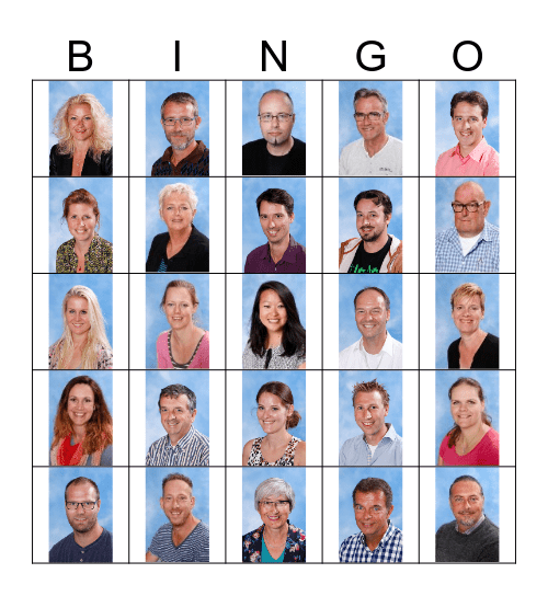 De Grote DocentenKerstBingo Card