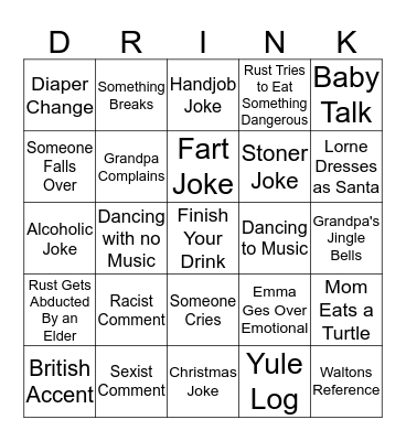 Christmas Bingo Card