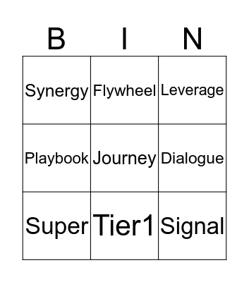 B-B-BINGO Card