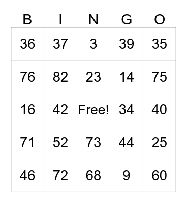 PARTY @ LAP Bingo Card