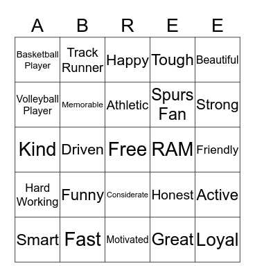 Birthday Bingo Card