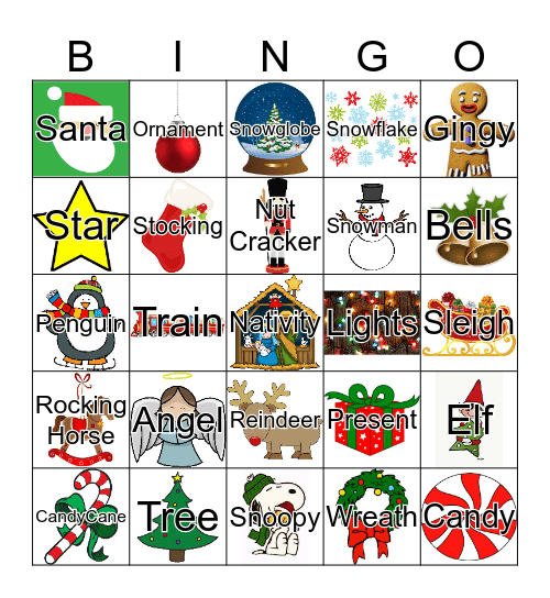 Viera Clubhouse Christmas Bingo Card