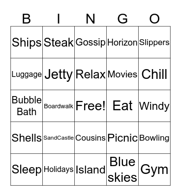 Staycation @ Changi Village Bingo Card