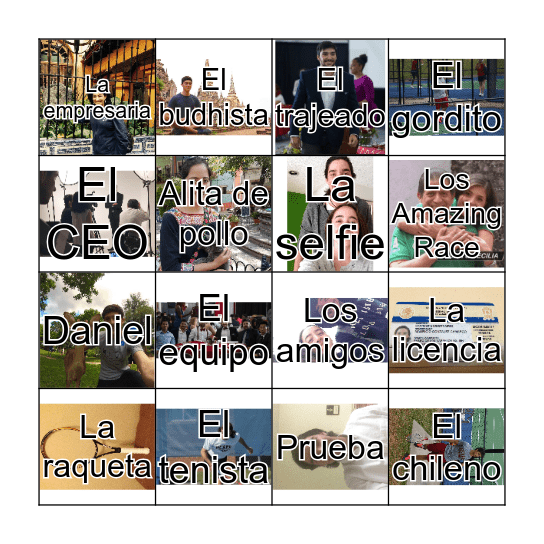 LOTERIA G. A. Bingo Card