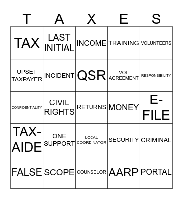 POLICIES AND PROCEDURES Bingo Card