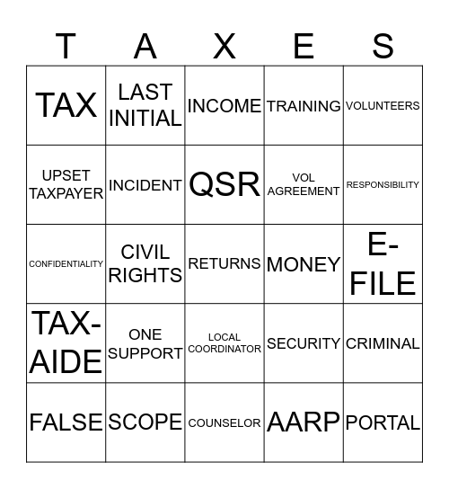 POLICIES AND PROCEDURES Bingo Card