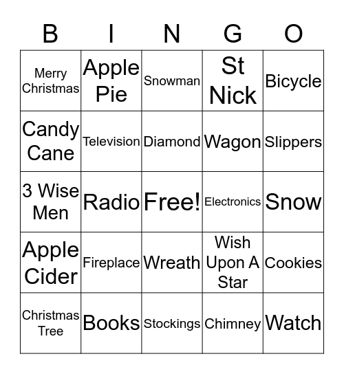 Ndefo's Christmas Celebration Bingo Card