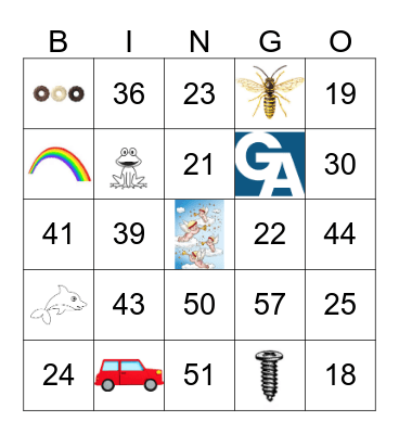 Kerst Bingo Card