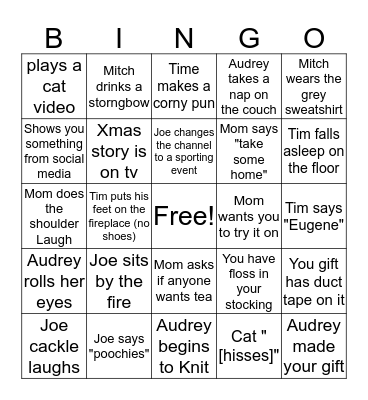 Christmas 2k17 Bingo Card
