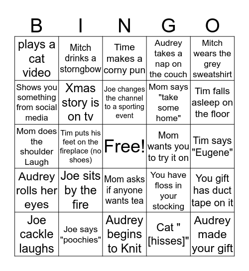 Christmas 2k17 Bingo Card