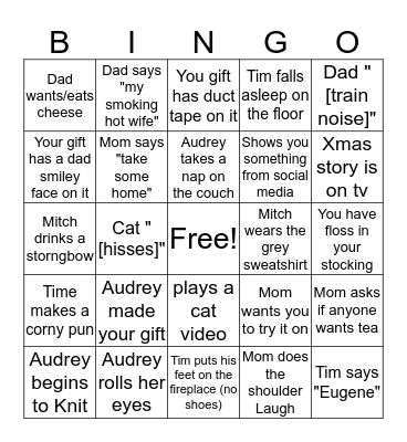 Christmas 2k17 Bingo Card