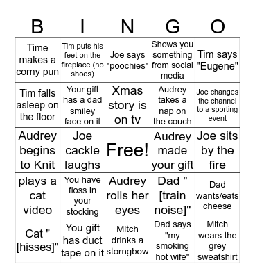 Christmas 2k17 Bingo Card