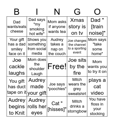 Christmas 2k17 Bingo Card