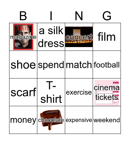Choosing presents Bingo Card