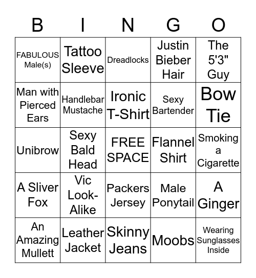 Bachelor Bingo Card