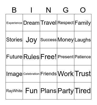 Year End Bingo Games Bingo Card