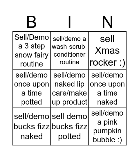 New Year, New Body...CONDITIONER!!! - 50% off Bingo Card