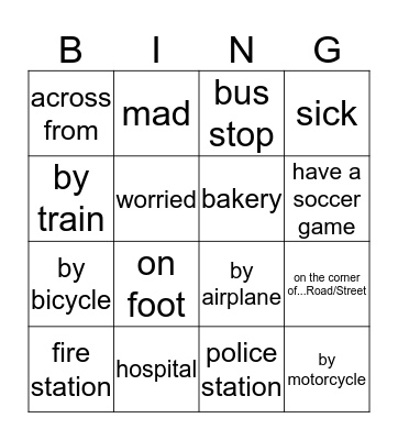 L8 U1-4 BINGO Card