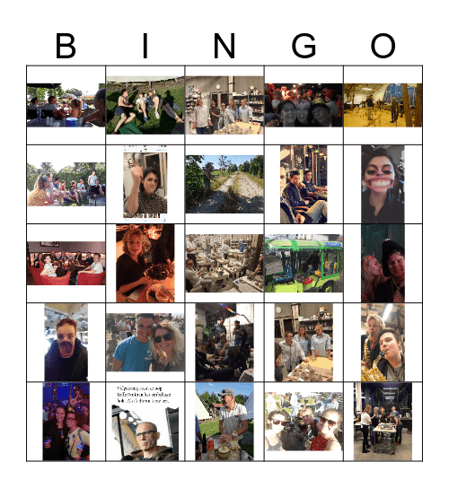 Afzakkerij - team vrije tijd Bingo Card