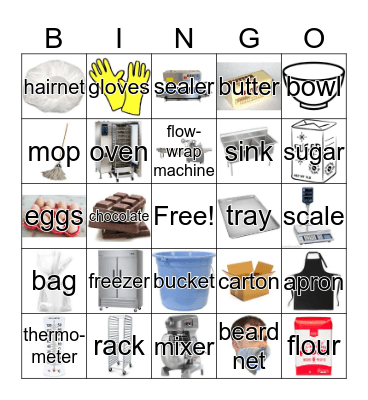 Equipment and Supplies at Dancing Deer Bingo Card
