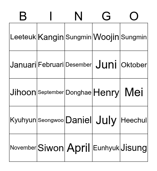 LALISALHT Bingo Card