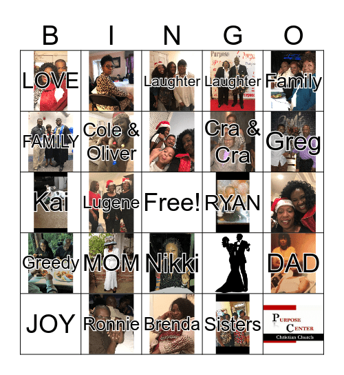 Godfrey Family Bingo Card