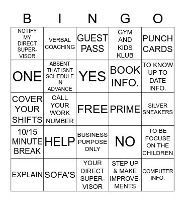 Bingo One Bingo Card