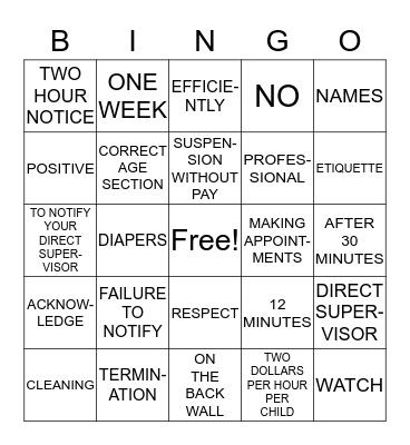 Bingo Two Bingo Card