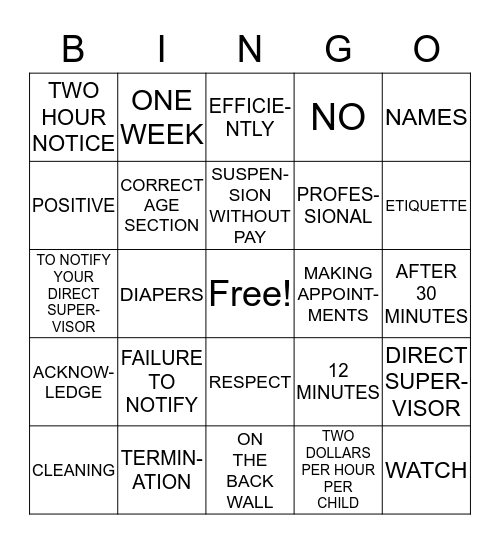 Bingo Two Bingo Card