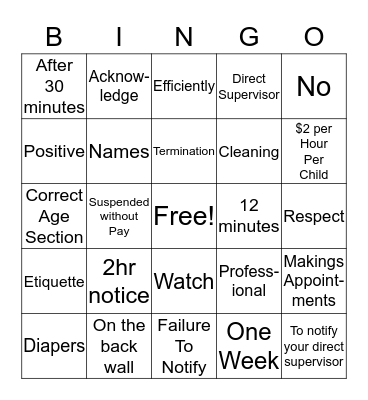 Bingo Two Bingo Card